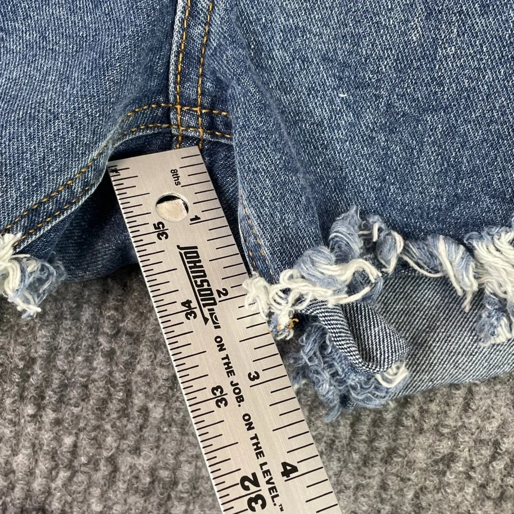 Wild Fable Denim Shorts Women 8 Blue Lot of 2 Super High Rise Distressed Frayed